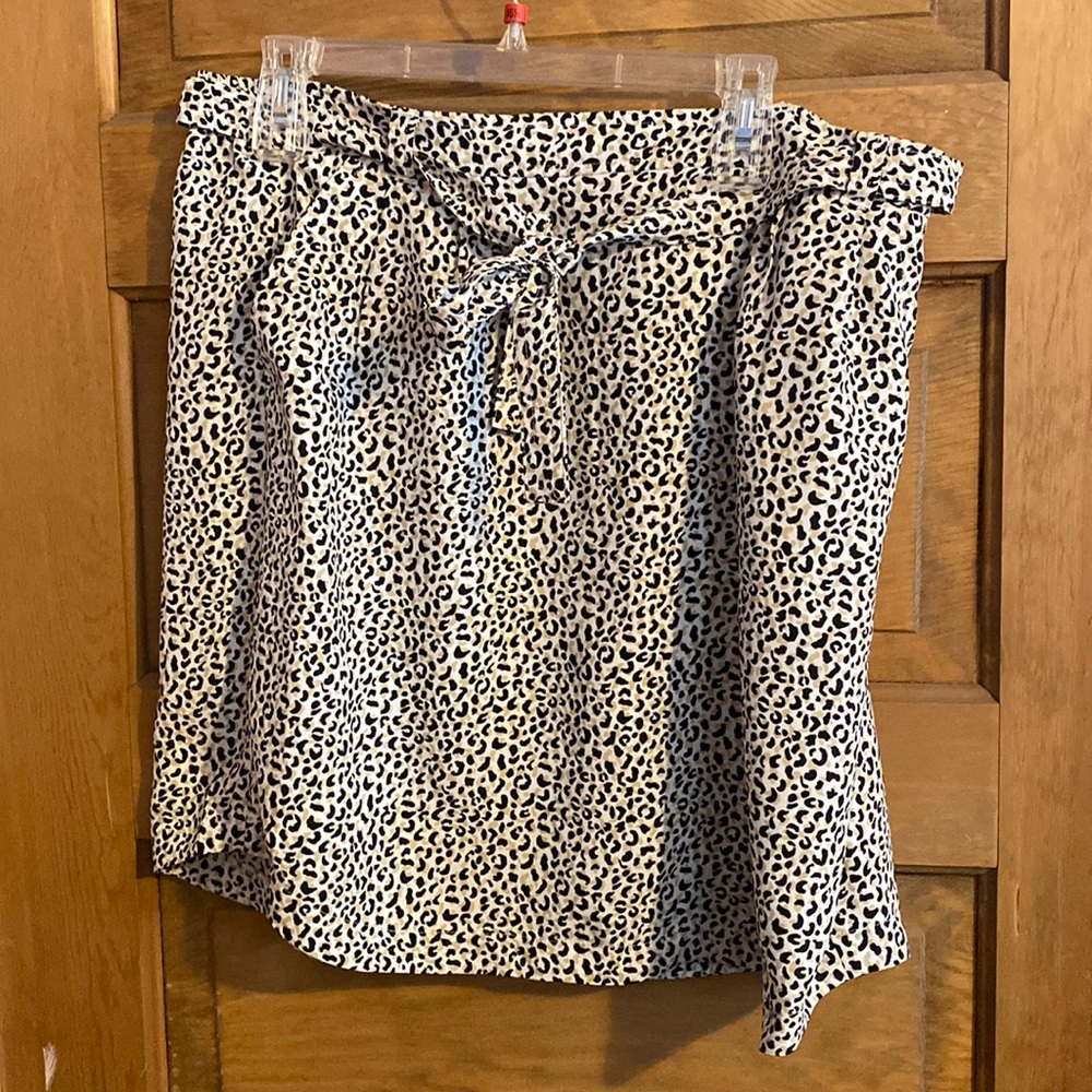 Loft Leopard Print skirt